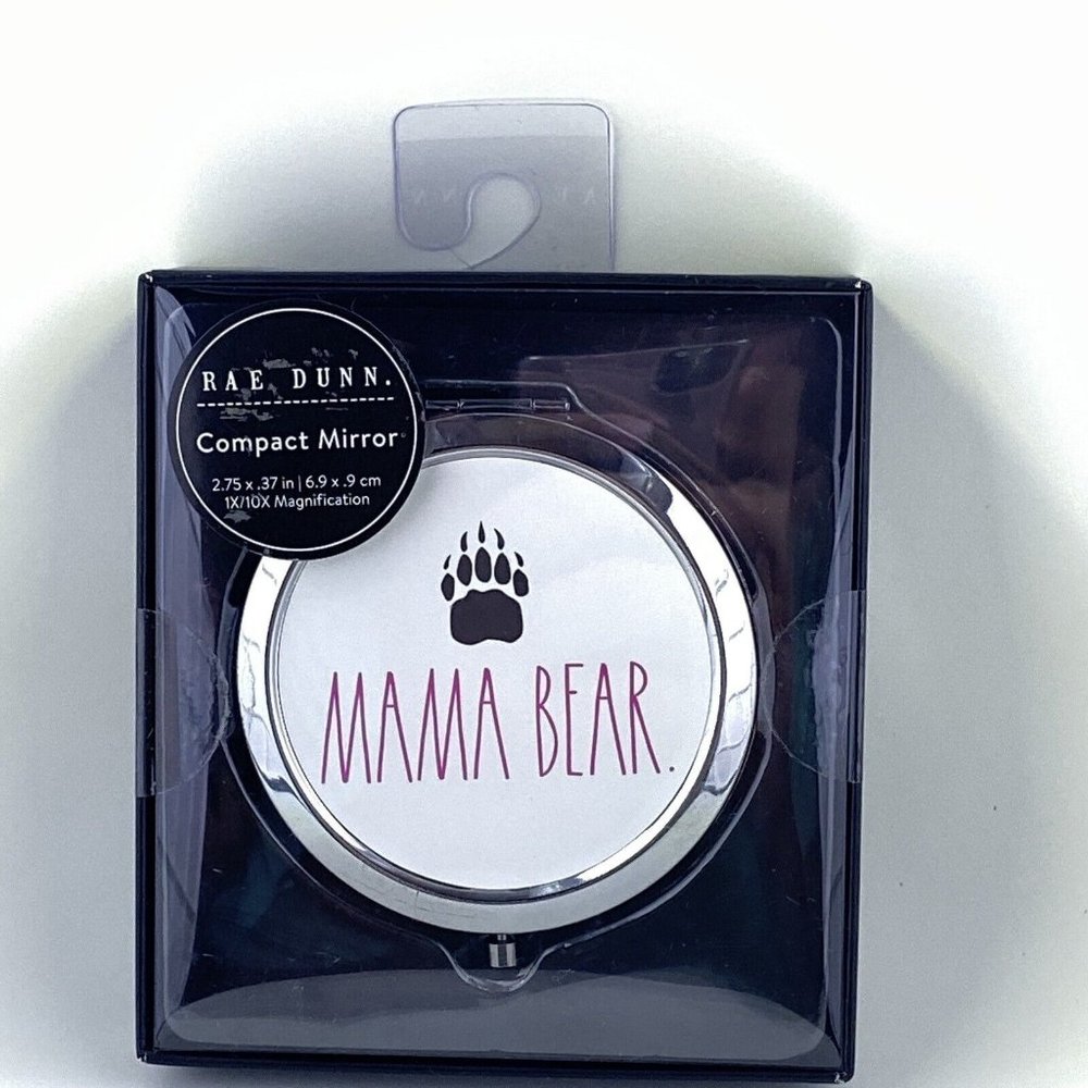Rae Dunn Mama Bear Bear Print Compact Mirror